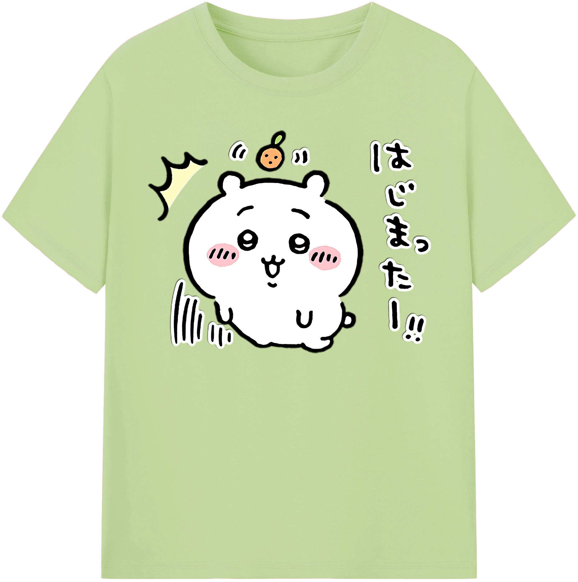 （画像用） ちいかわ ちいかわ Chii-kawa chiikawa 綿100％半袖Tシャツ（フロントプリント）